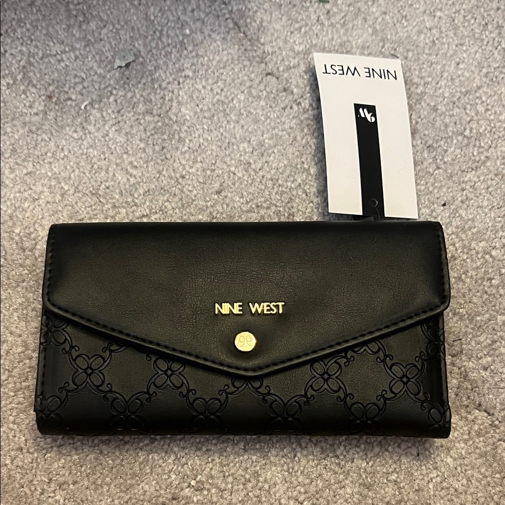 Nine West Black Embossed Women's Wallet